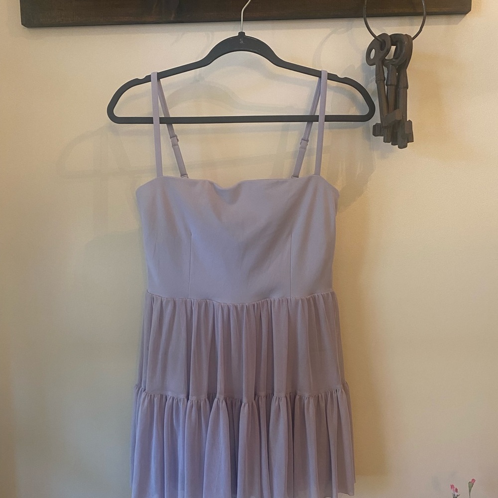 Elegant Lavender Mini Dress